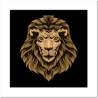 Lion head Posters and Art